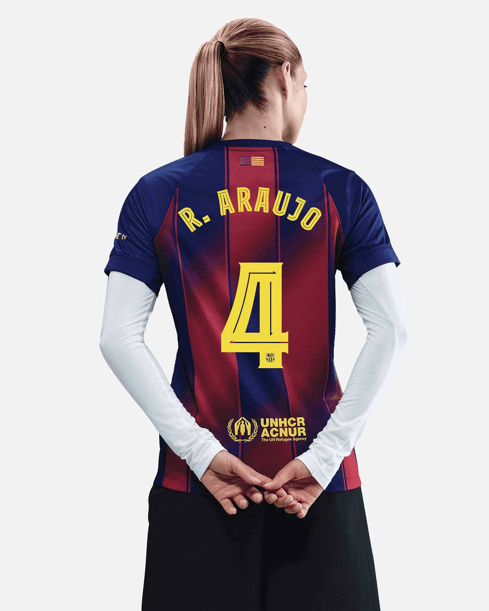 Camiseta 1ª FC Barcelona 2025/2026  R. Araujo - Fútbol Factory