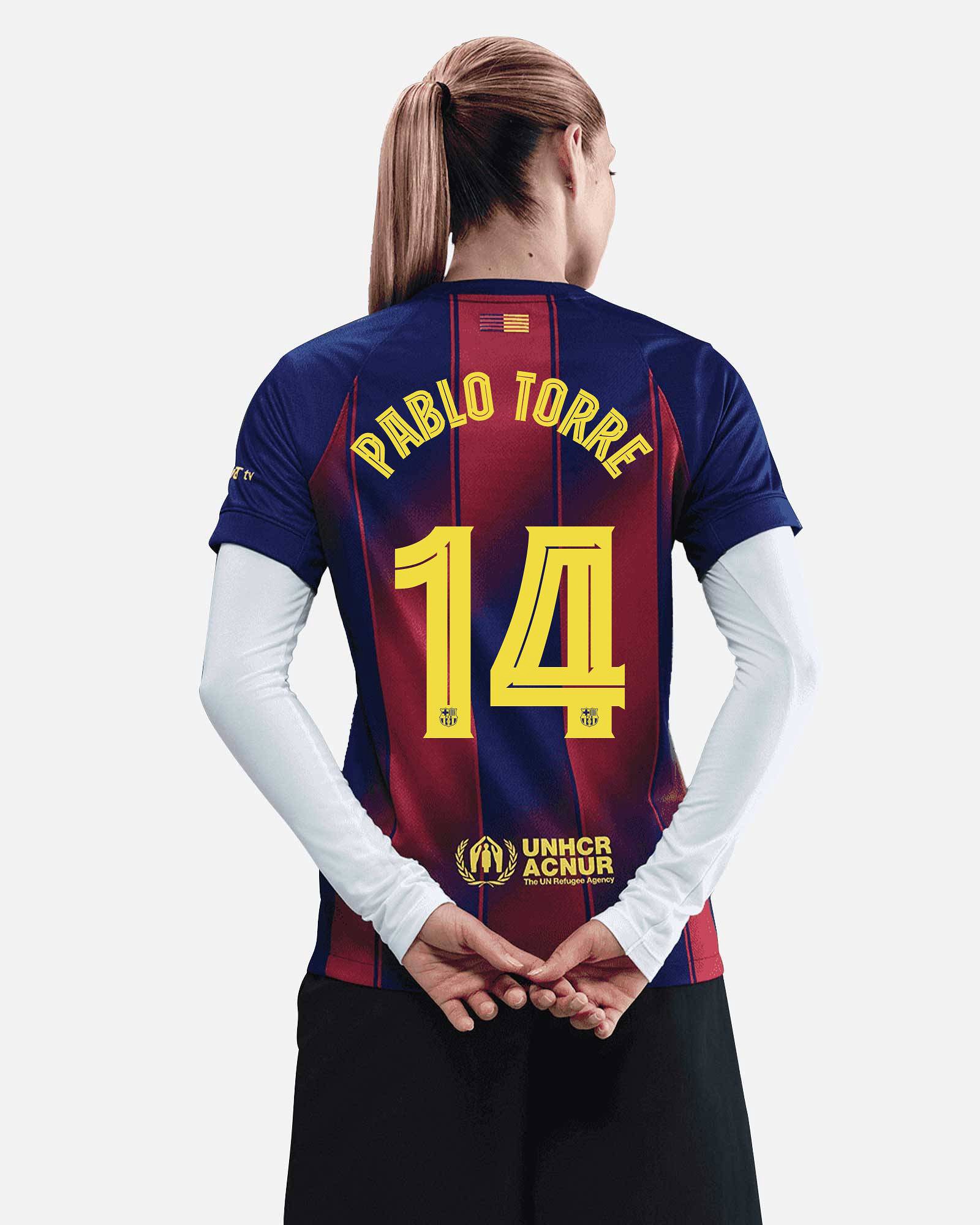 Camiseta 1ª FC Barcelona 2025/2026  Pablo Torre - Fútbol Factory