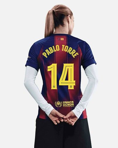 Camiseta 1ª FC Barcelona 2025/2026  Pablo Torre