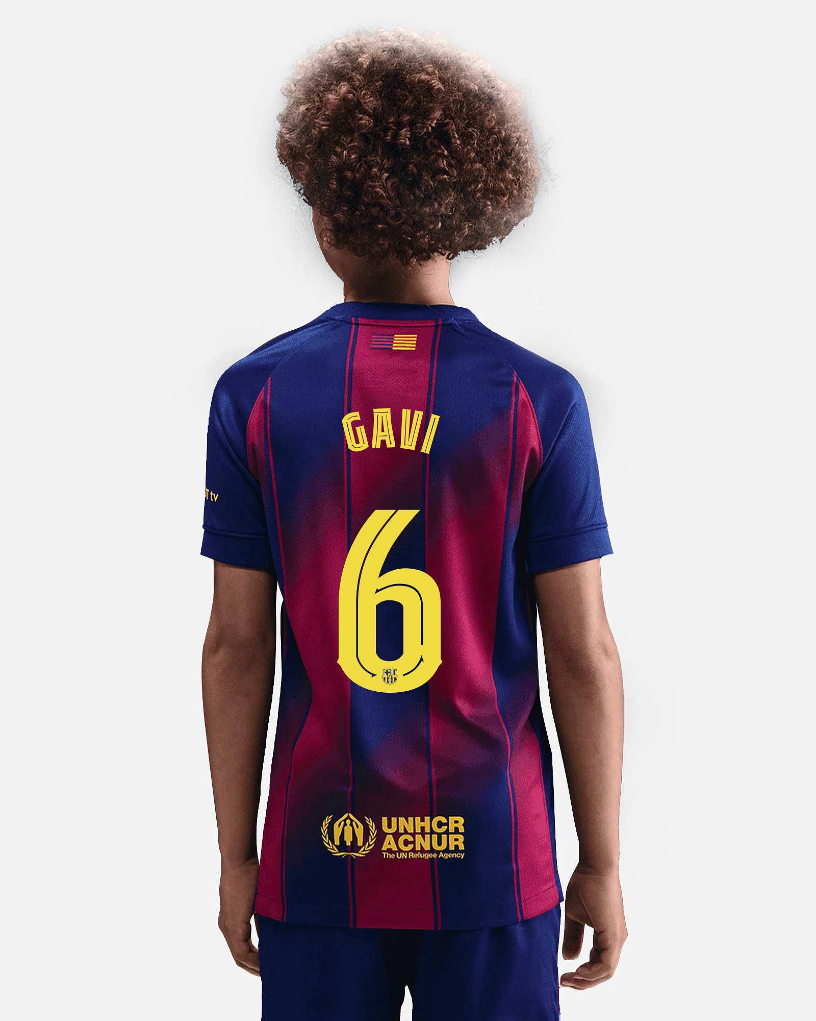 Camiseta 1ª FC Barcelona 2025/2026  Gavi - Fútbol Factory