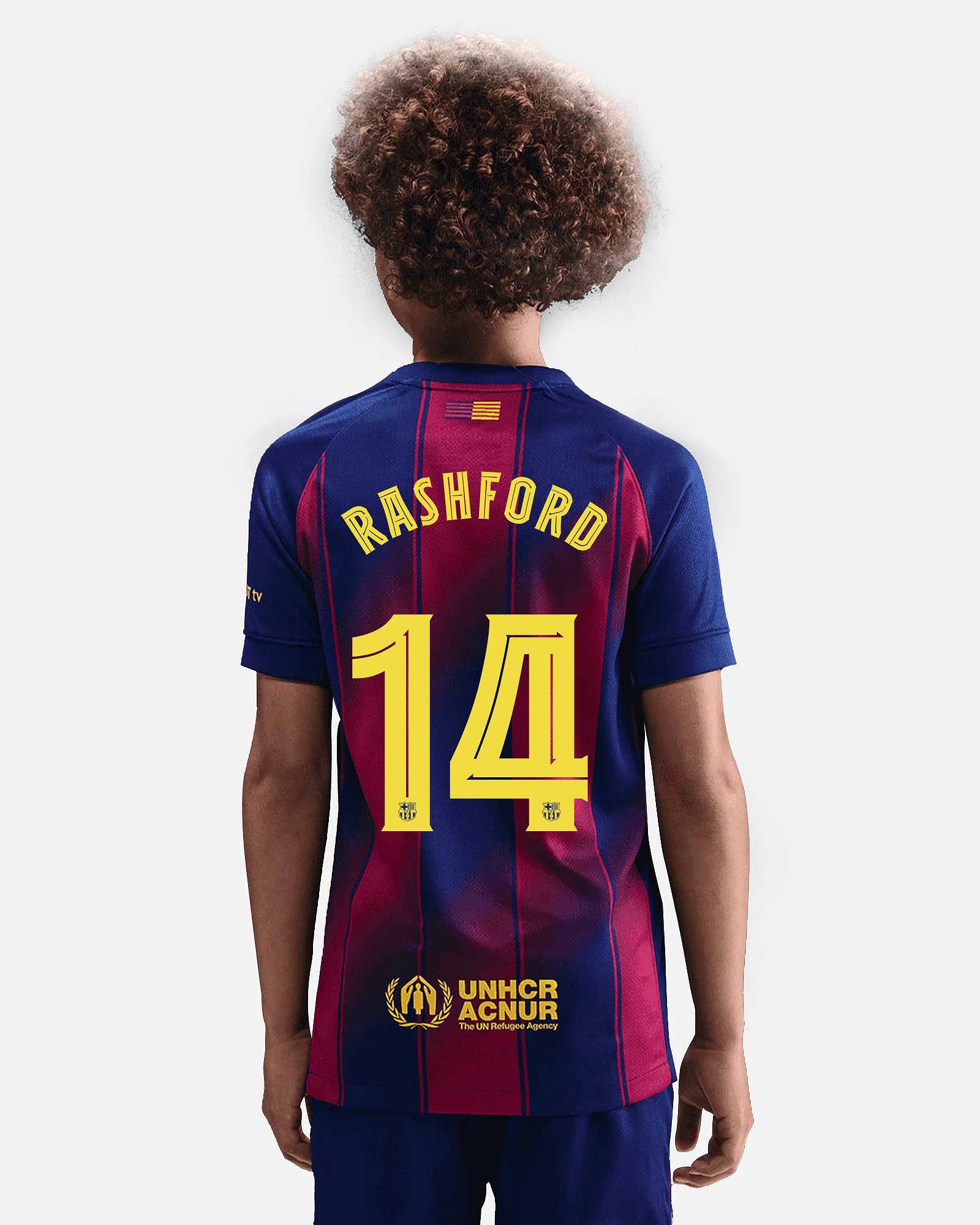 Camiseta 1ª FC Barcelona 2025/2026  Rashford - Fútbol Factory
