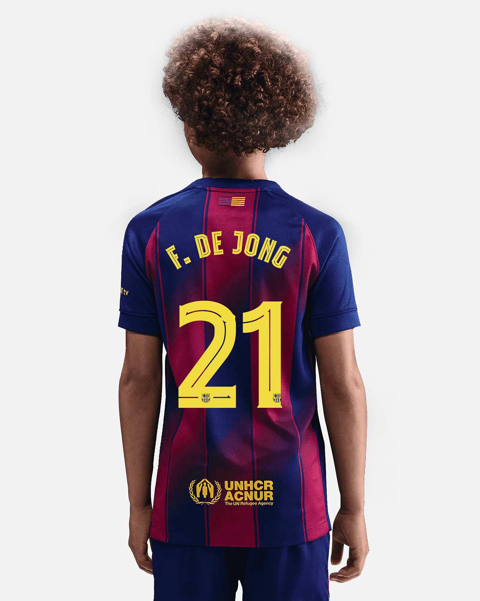 Camiseta 1ª FC Barcelona 2025/2026  F. De Jong - Fútbol Factory