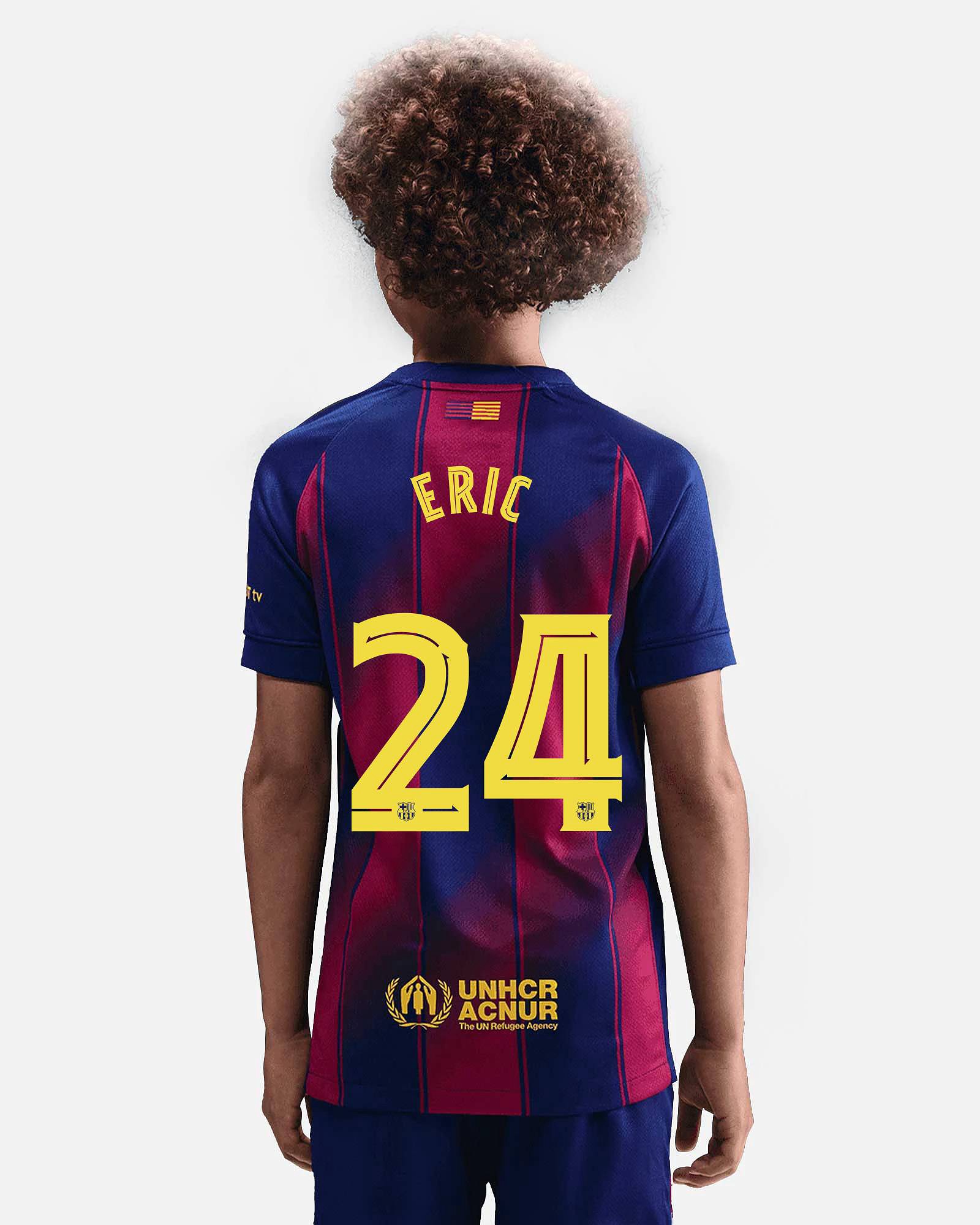 Camiseta 1ª FC Barcelona 2025/2026  Eric - Fútbol Factory