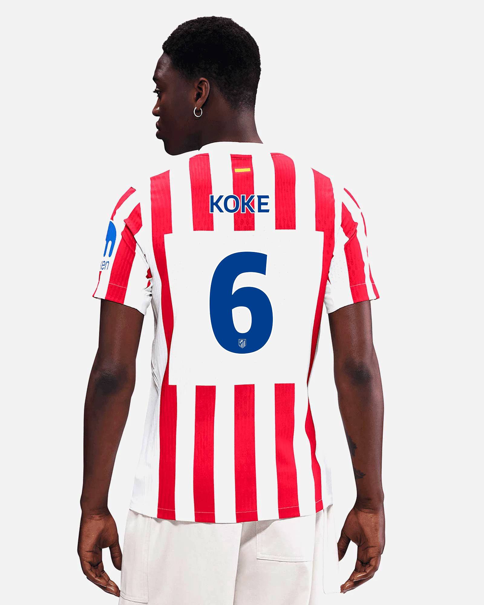 Camiseta 1ª Atlético de Madrid 2025/2026 Match Koke - Fútbol Factory
