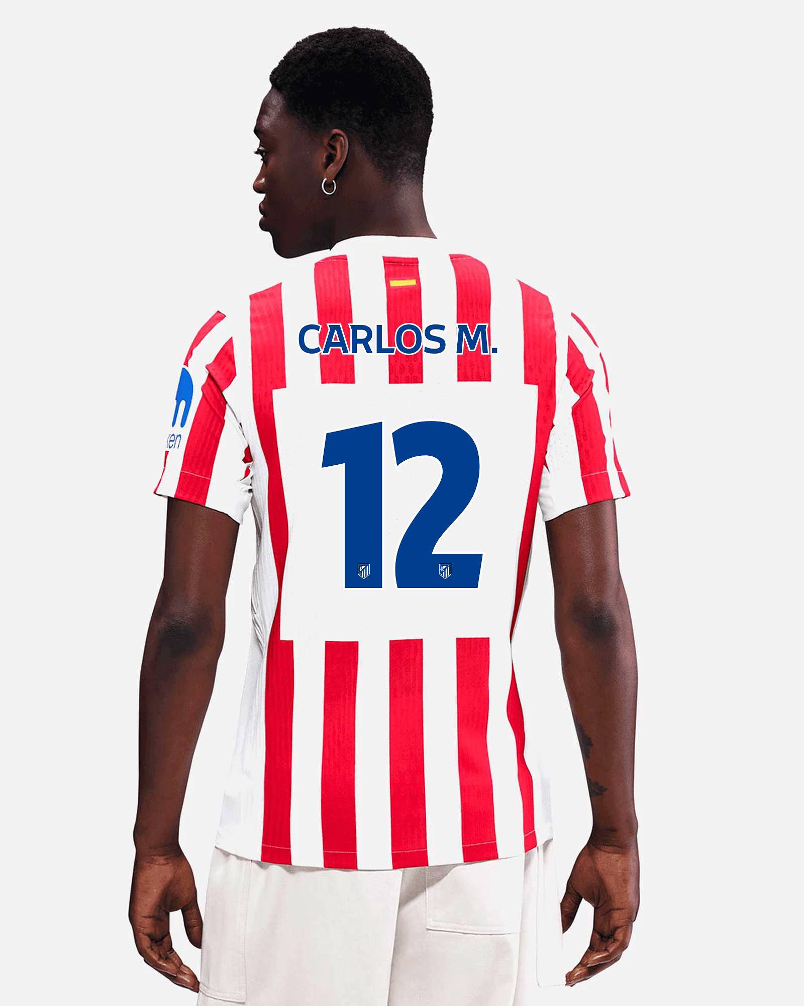 Camiseta 1ª Atlético de Madrid 2025/2026 Match Carlos M. - Fútbol Factory