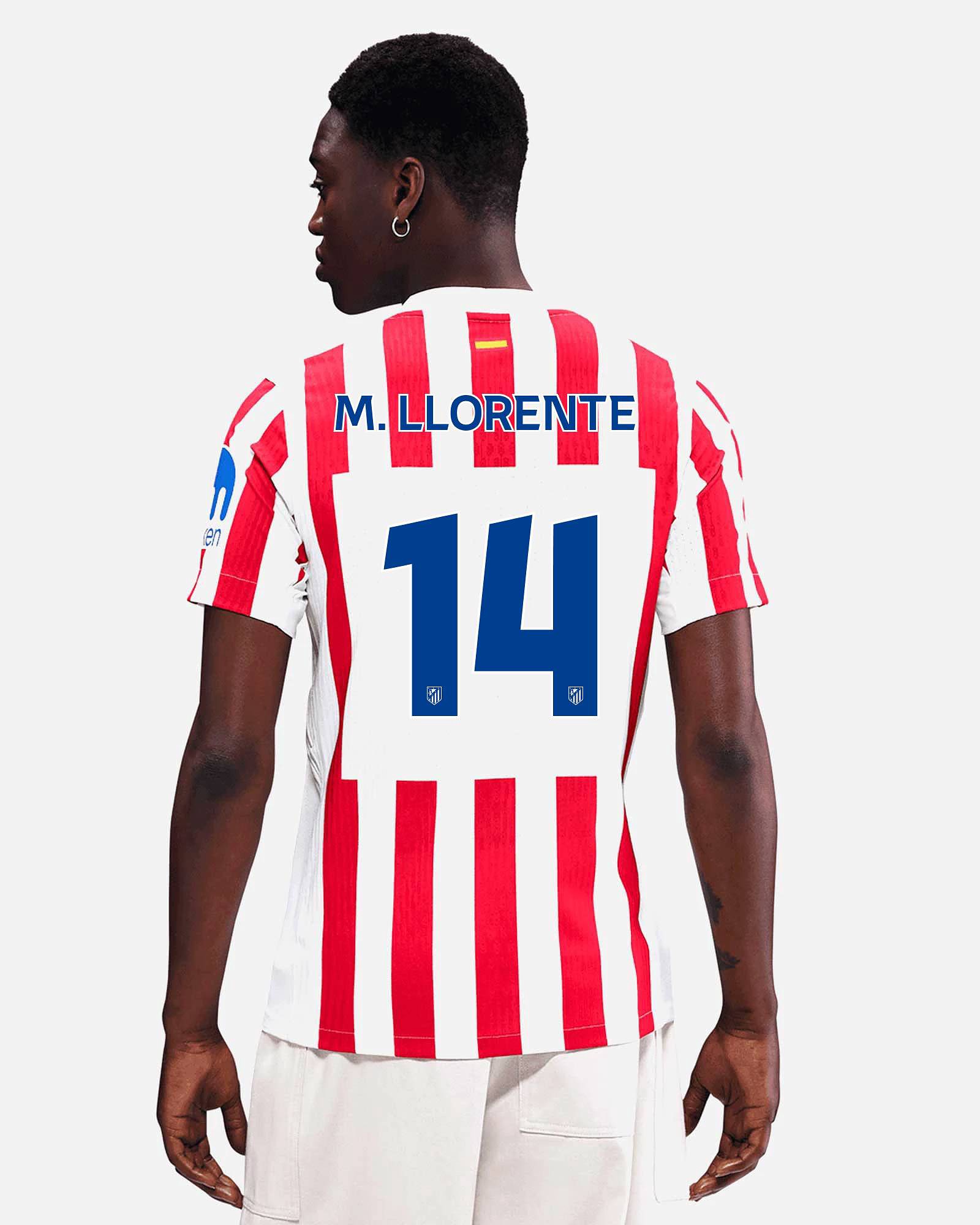 Camiseta 1ª Atlético de Madrid 2025/2026 Match M. Llorente - Fútbol Factory