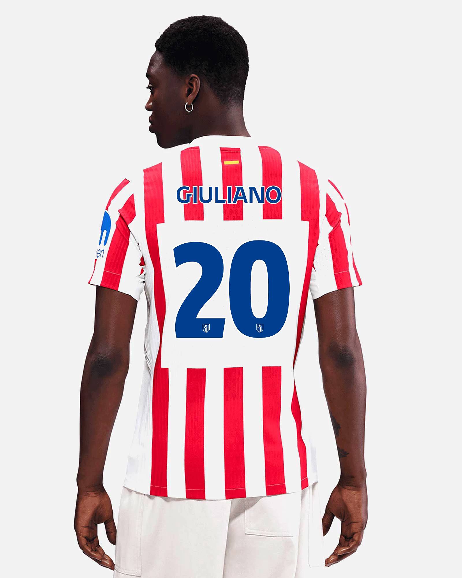 Camiseta 1ª Atlético de Madrid 2025/2026 Match Giuliano Camiseta 1ª Atlético de Madrid 2025/2026 Match Giuliano - Fútbol Factory