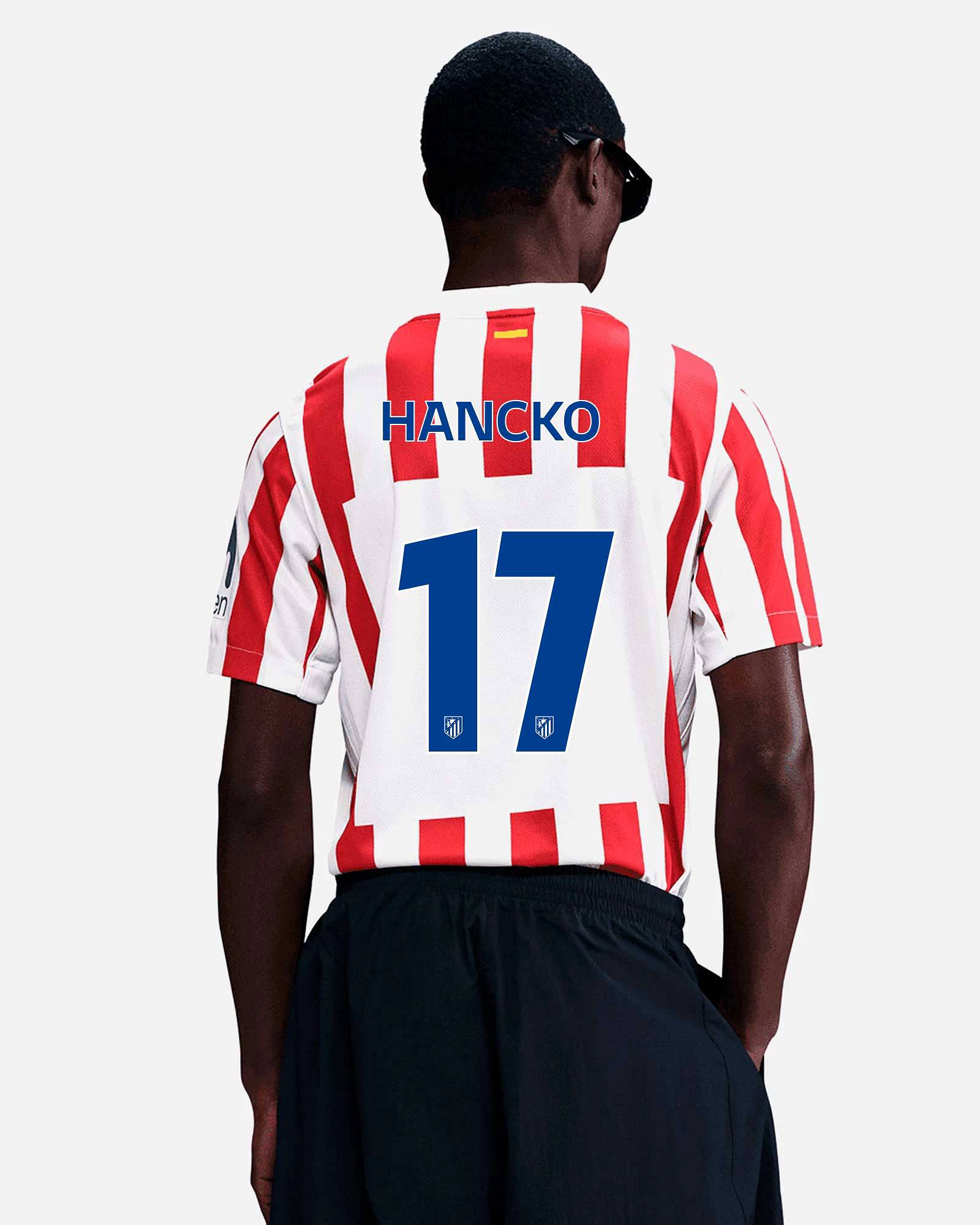 Camiseta 1ª Atlético de Madrid 2025/2026 Hancko Camiseta 1ª Atlético de Madrid 2025/2026 Hancko - Fútbol Factory