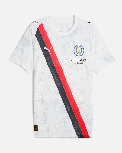 Camiseta 2ª Manchester City 2025/2026 Kid Super