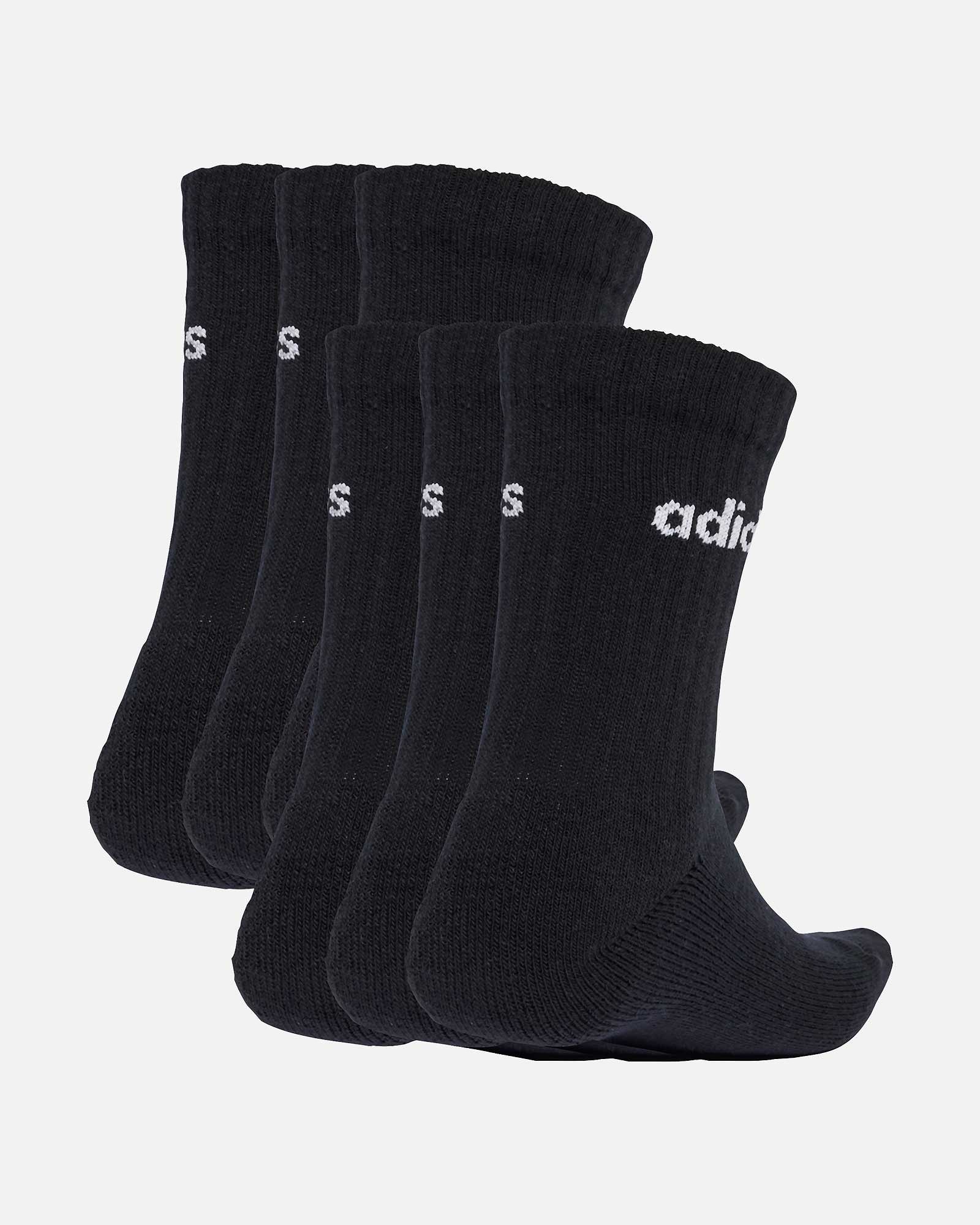 Calcetines adidas Linear Crew 6 Pares - Fútbol Factory
