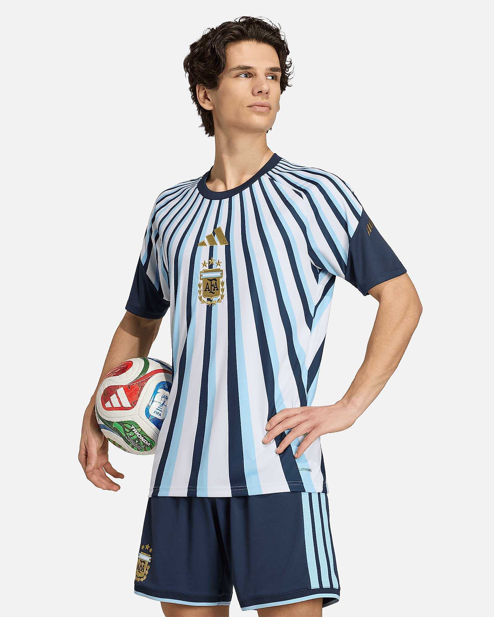 Camiseta Seleção Argentina Pre Match Mundial 2026 - Fútbol Factory