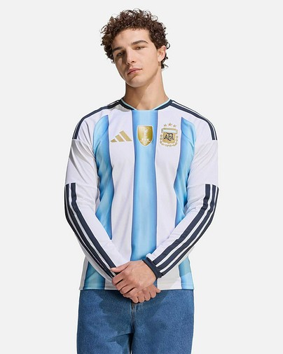 Camiseta de manga longa 1ª Argentina Mundial 2026