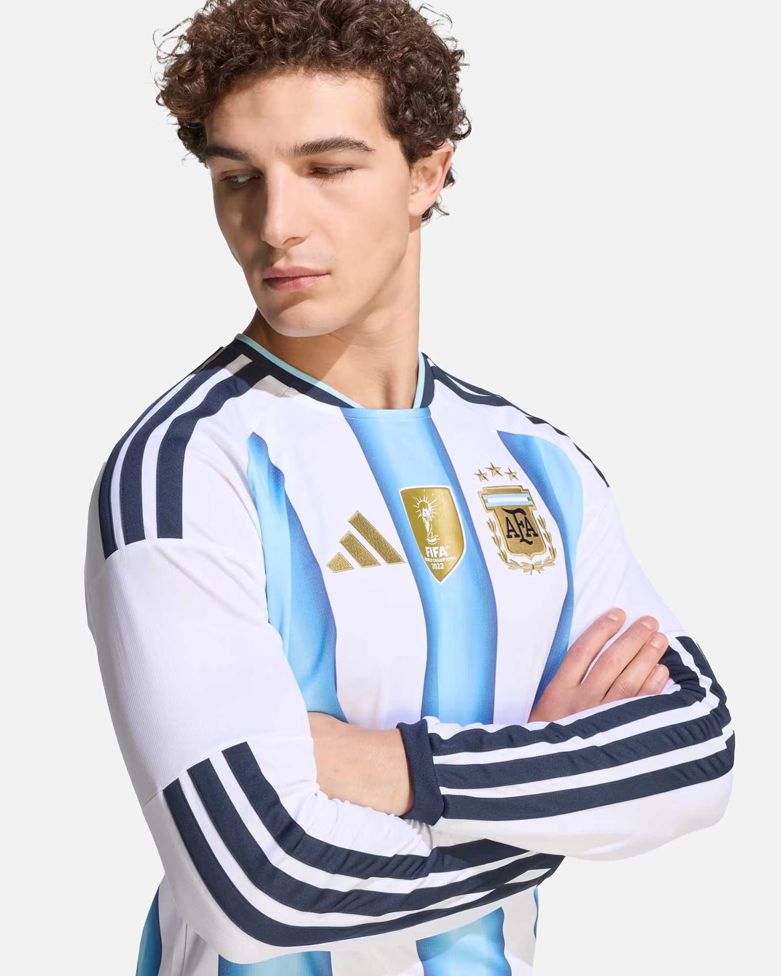 Camiseta de manga longa 1ª Argentina Mundial 2026 Camiseta de manga longa 1ª Argentina Mundial 2026 - Fútbol Factory