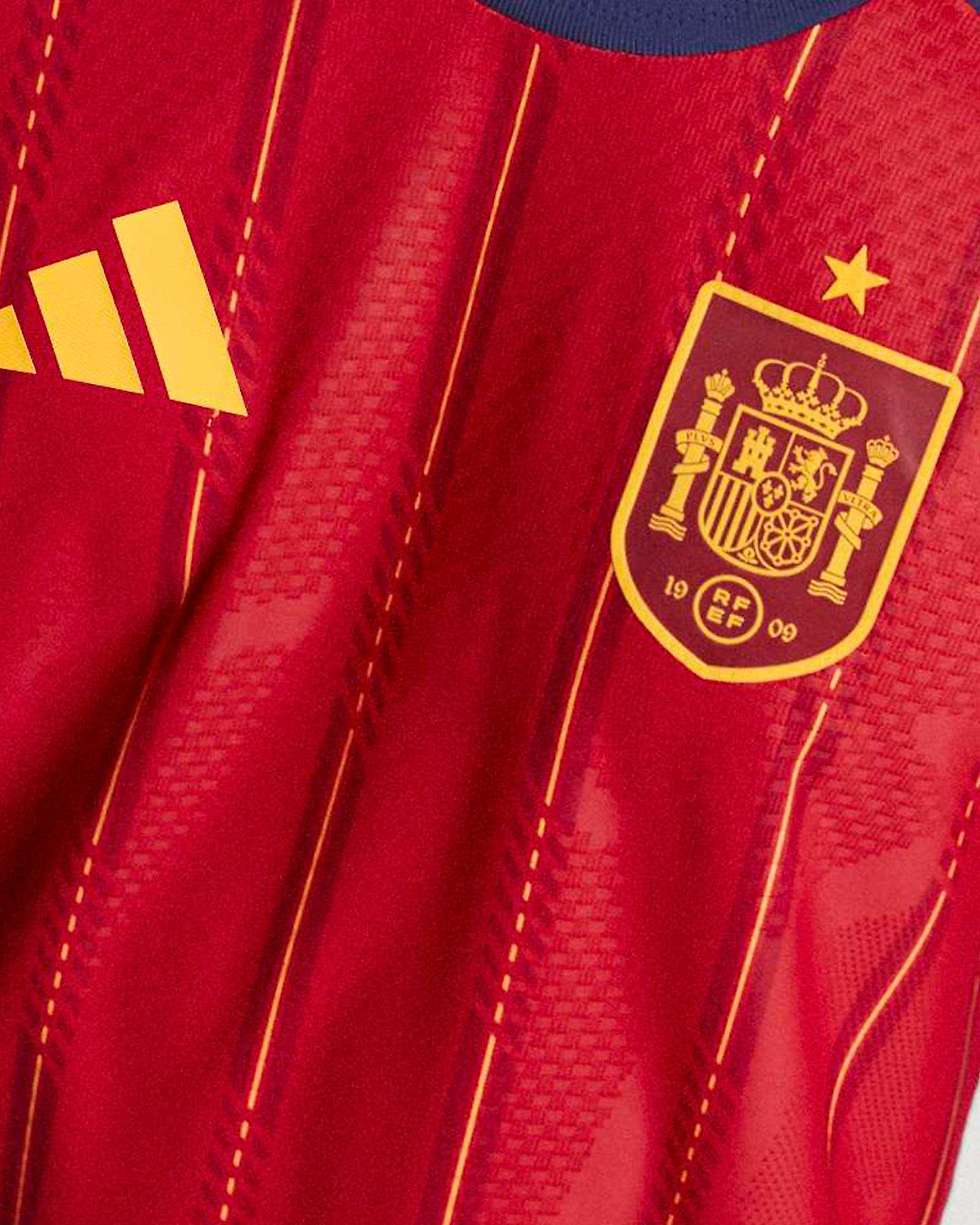 Camiseta de manga comprida 1ª Espanha Mundial 2026 Authentic - Fútbol Factory