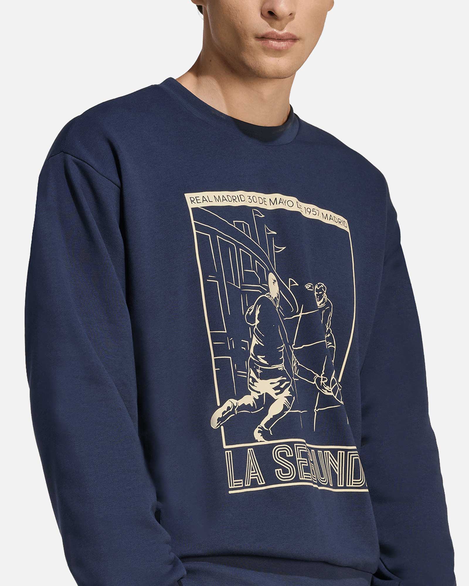 Sudadera Real Madrid 2025/2026 Heritage Crew - Fútbol Factory