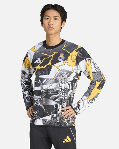 Sudadera Real Madrid 2025/2026 Marvel Avengers Prematch Warm