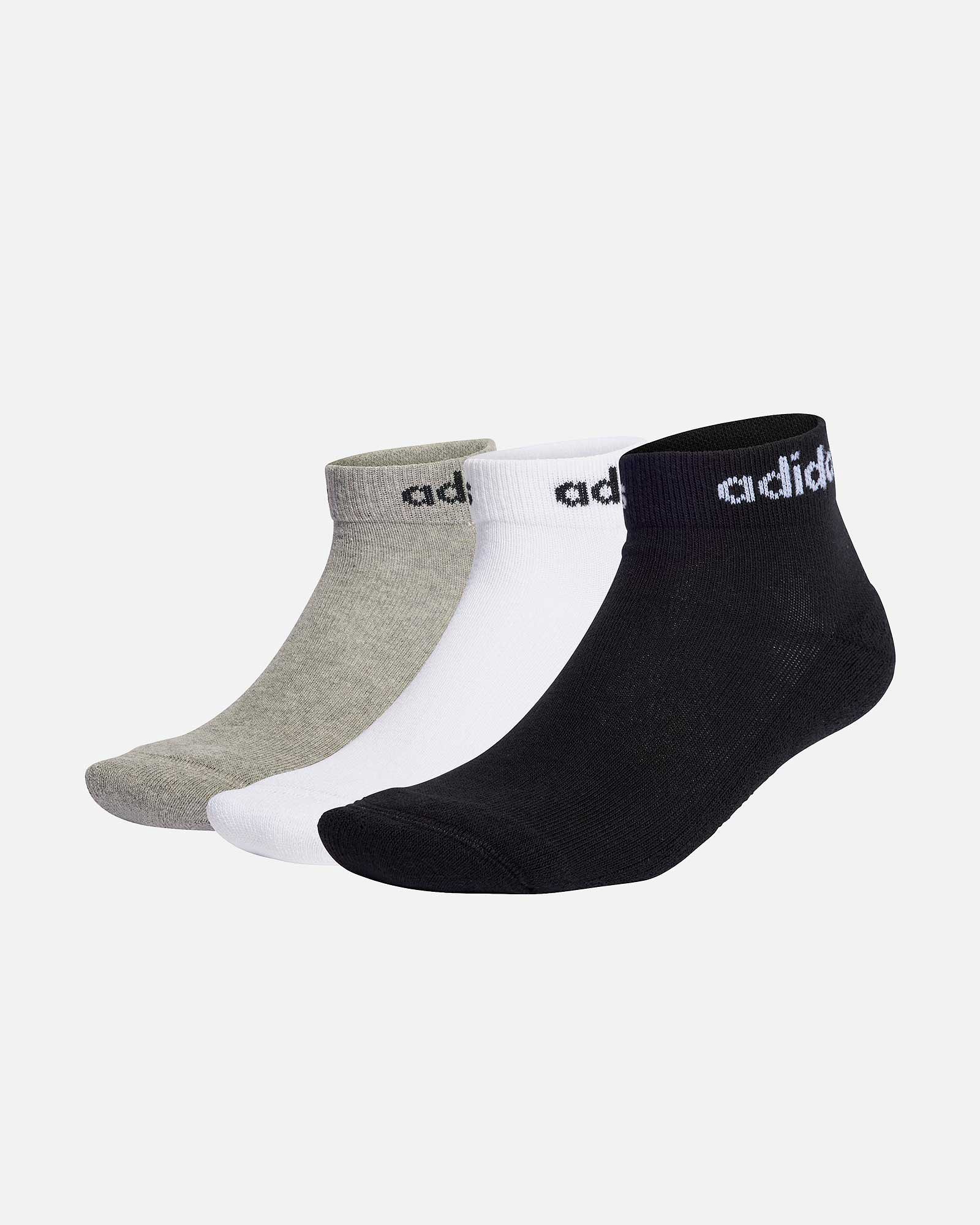 Meias adidas Linear Cushioned 3 Pares - Fútbol Factory