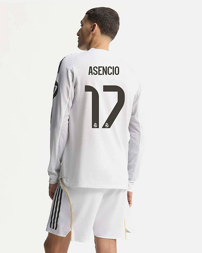 Camiseta de manga longa 1ª Real Madrid 2025/2026 Authentic Asencio