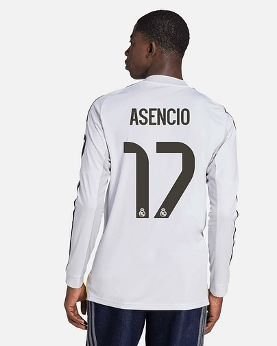 Camiseta de manga longa 1ª Real Madrid 2025/2026 Asencio