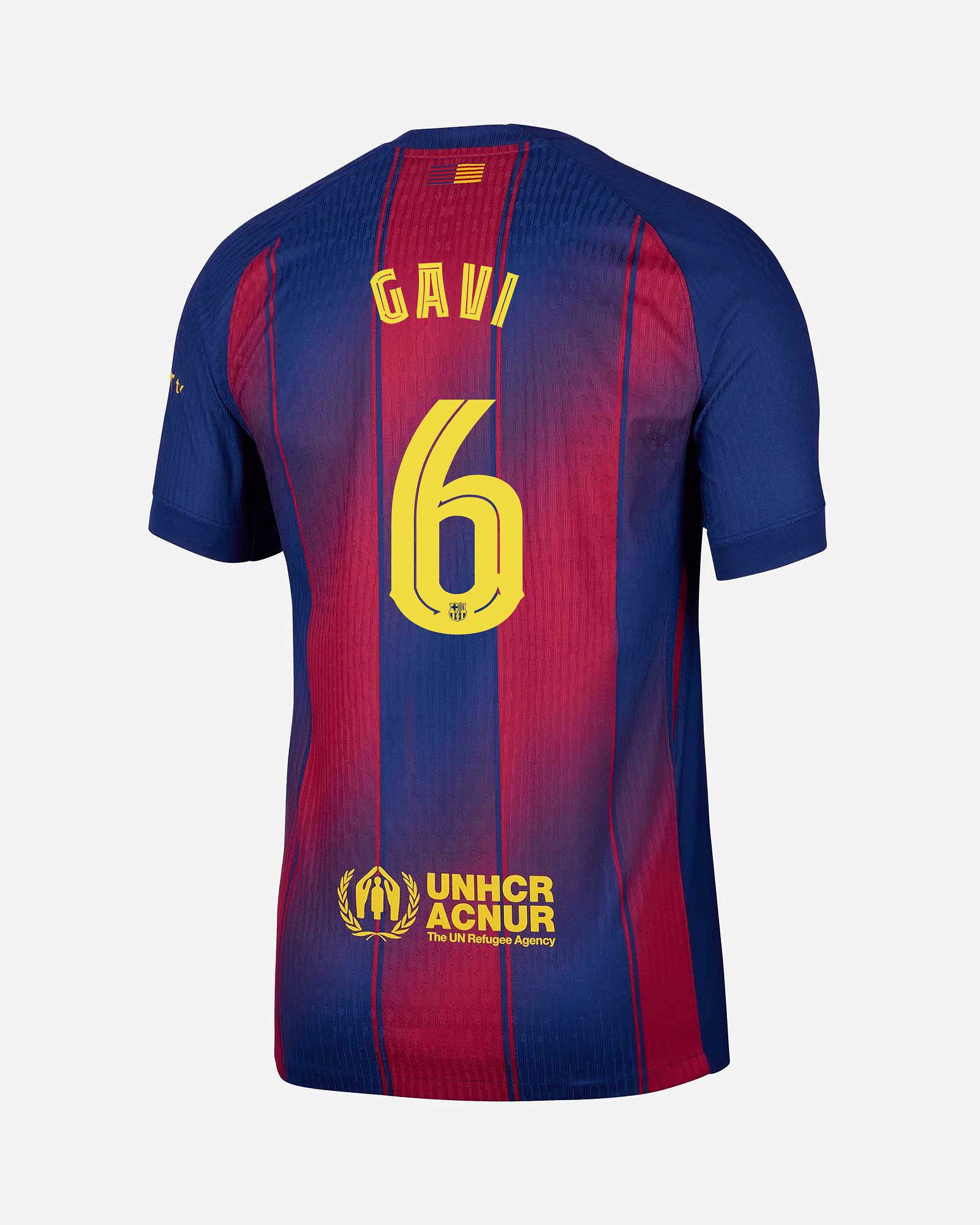 Camiseta 1ª FC Barcelona 2025/2026 Match Gavi - Fútbol Factory