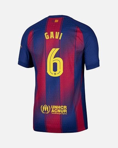 Camiseta 1ª FC Barcelona 2025/2026 Match Gavi