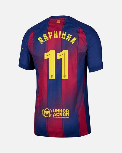 Camiseta 1ª FC Barcelona 2025/2026 Match Raphinha