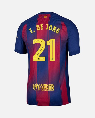 Camiseta 1ª FC Barcelona 2025/2026 Match F. De Jong