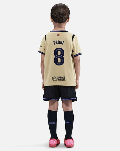 Mini conjunto 2ª FC Barcelona 2025/2026 ft. Kobe Pedri