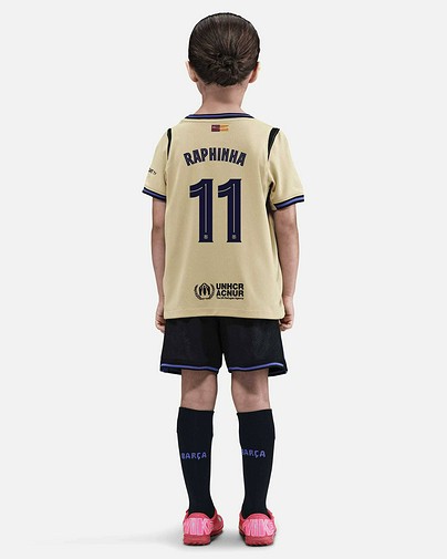 Mini conjunto 2ª FC Barcelona 2025/2026 ft. Kobe Raphinha