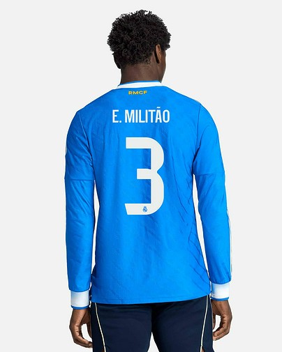 Camiseta manga larga 3ª Real Madrid 2025/2026 Authentic E. Militão
