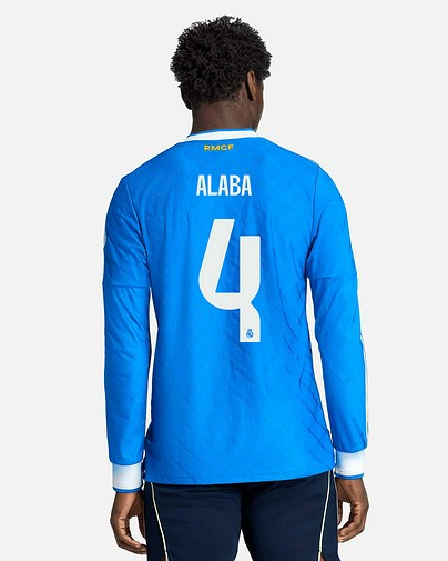Camiseta manga larga 3ª Real Madrid 2025/2026 Authentic Alaba