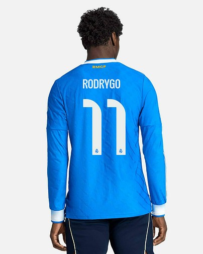 Camiseta manga larga 3ª Real Madrid 2025/2026 Authentic Rodrygo