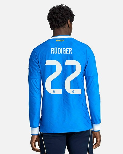 Camiseta manga larga 3ª Real Madrid 2025/2026 Authentic Rüdiger