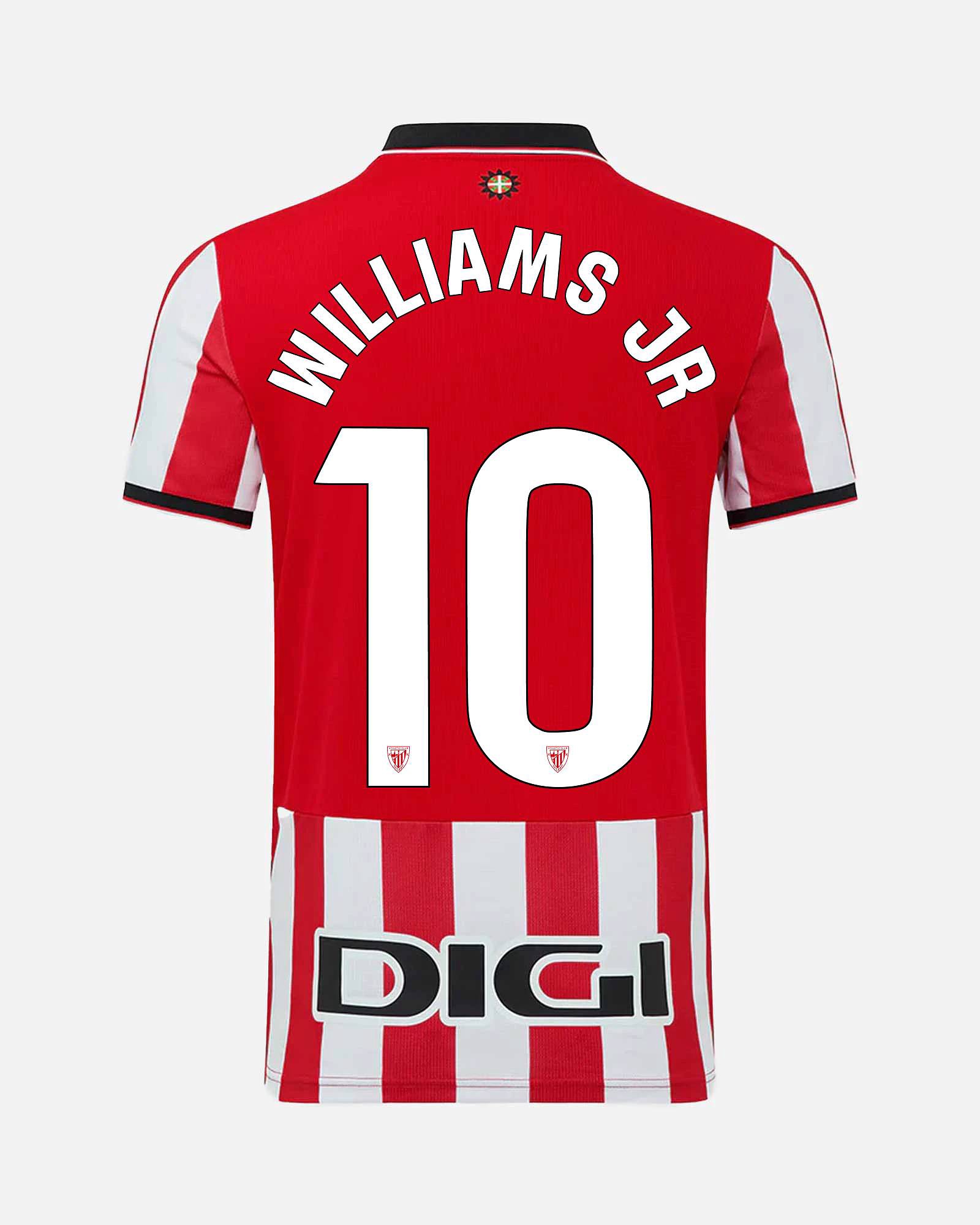 Camiseta 1ª Athletic Club 2025/2026 Williams JR - Fútbol Factory