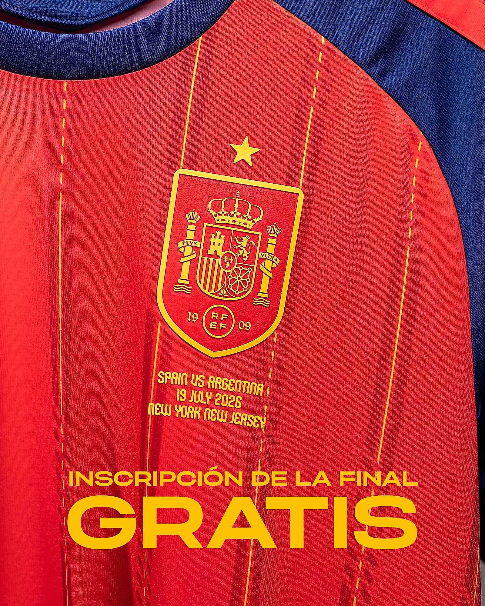 Camiseta 1ª Espanha Mundial 2026 Fan - Fútbol Factory