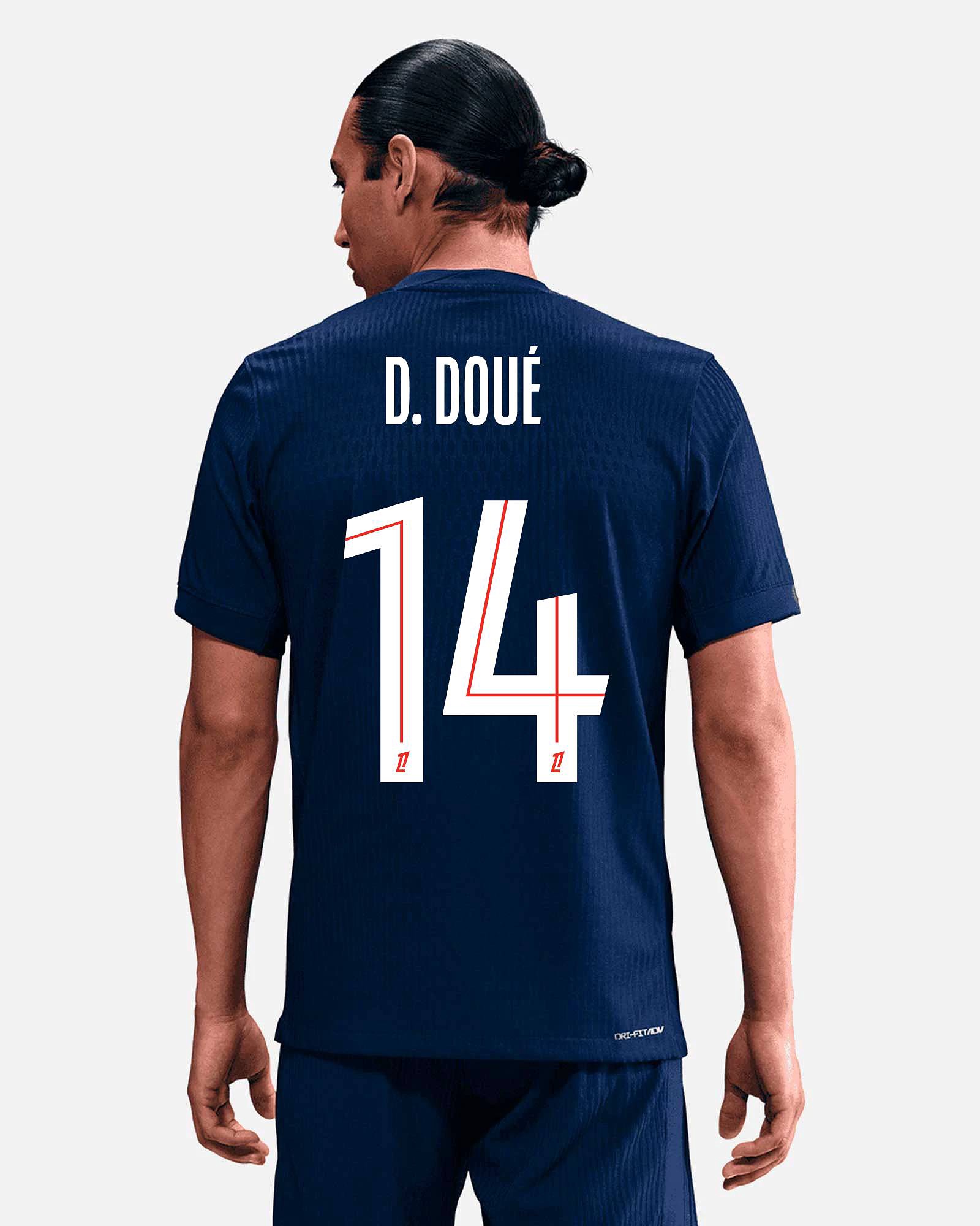 Camiseta 1ª PSG 2025/2026 Match D. Doué Camiseta 1ª PSG 2025/2026 Match D. Doué - Fútbol Factory