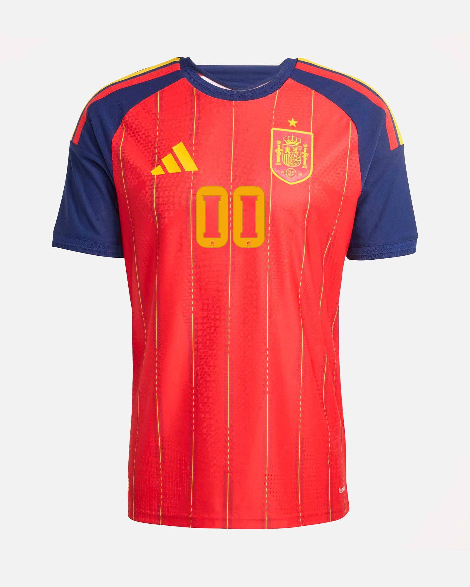 Camiseta 1ª España Mundial 2026 Authentic Personalizado Camiseta 1ª España Mundial 2026 Authentic Personalizado - Fútbol Factory