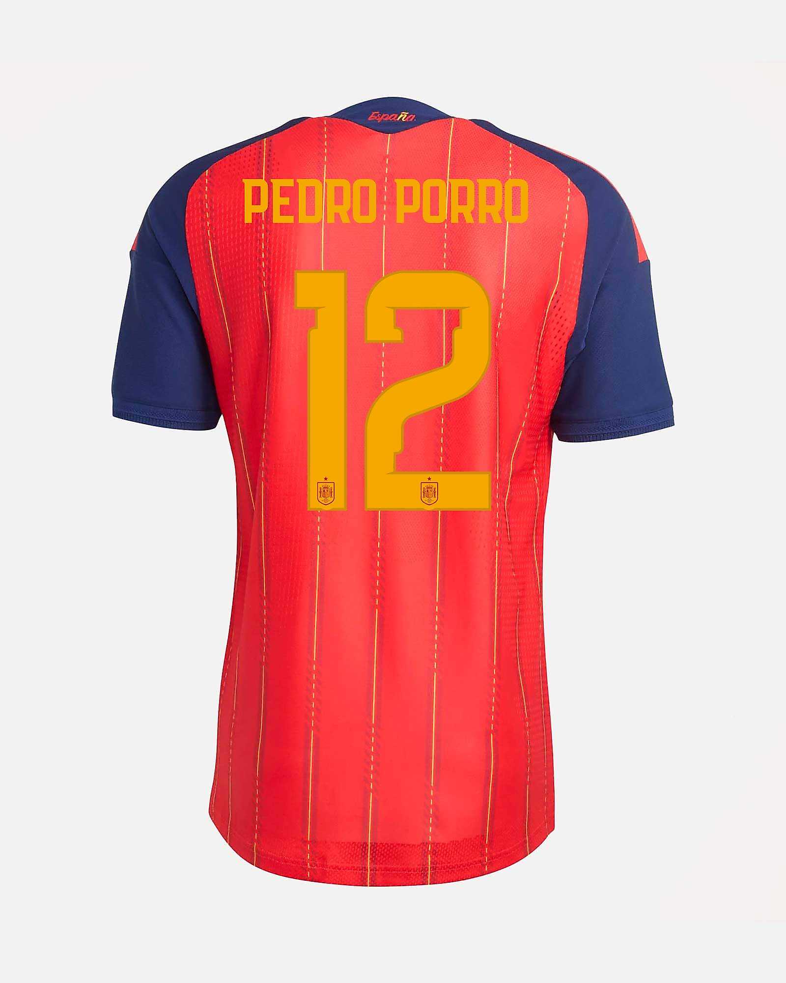 Camiseta 1ª España Mundial 2026 Authentic Pedro Porro - Fútbol Factory