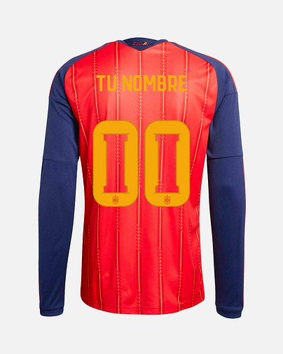 Camiseta manga larga 1ª España Mundial 2026 Personalizado