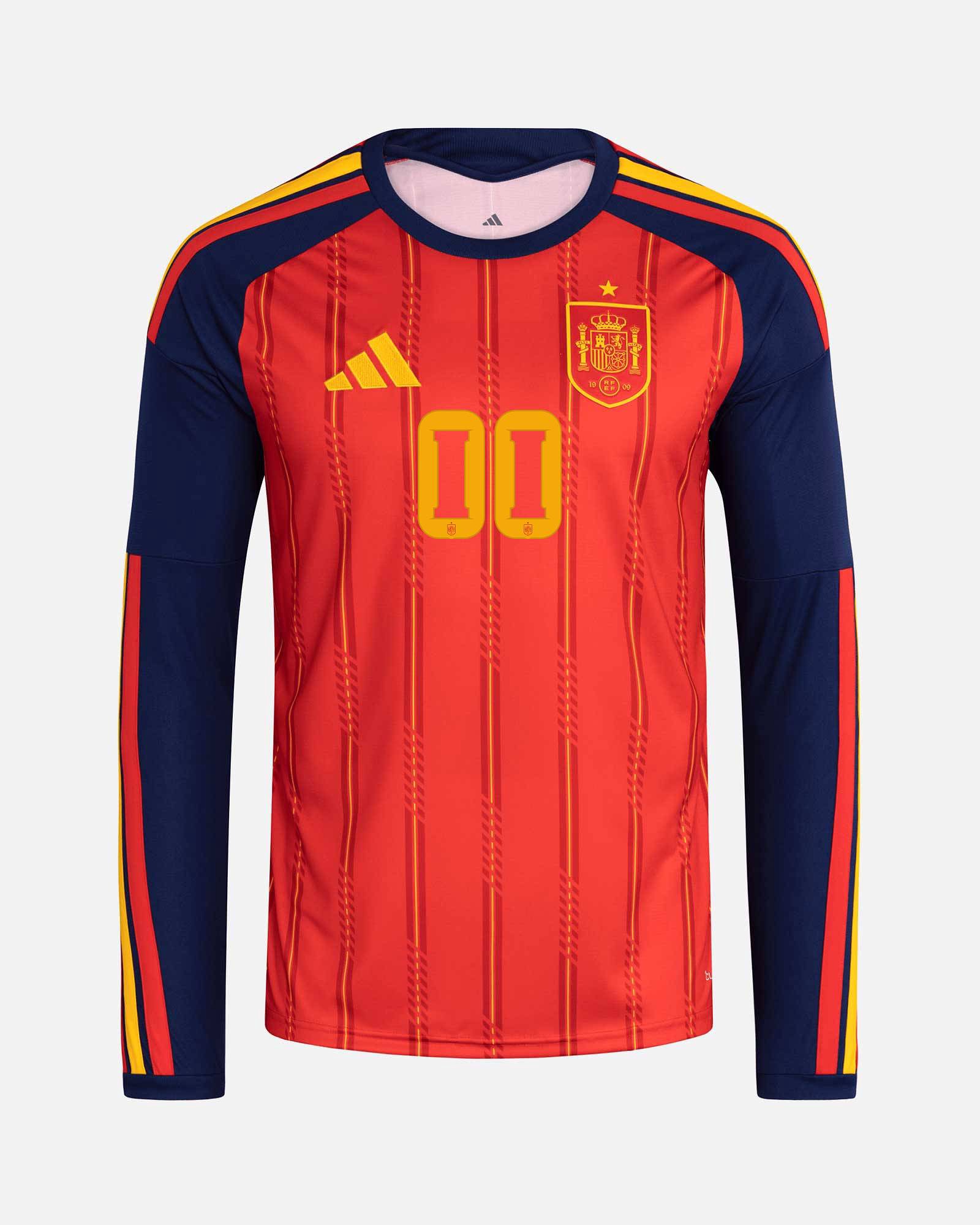 Camiseta manga larga 1ª España Mundial 2026 Personalizado Camiseta manga larga 1ª España Mundial 2026 Personalizado - Fútbol Factory