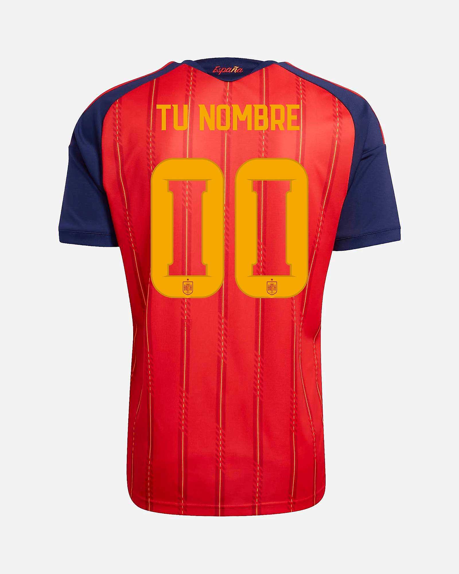 Camiseta 1ª España Mundial 2026 Personalizado - Fútbol Factory