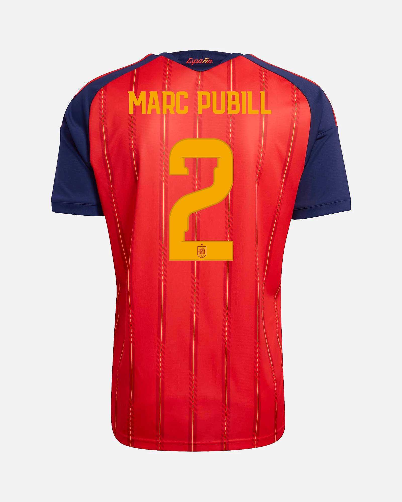 Camiseta 1ª España Mundial 2026 Marc Pubill Camiseta 1ª España Mundial 2026 Marc Pubill - Fútbol Factory