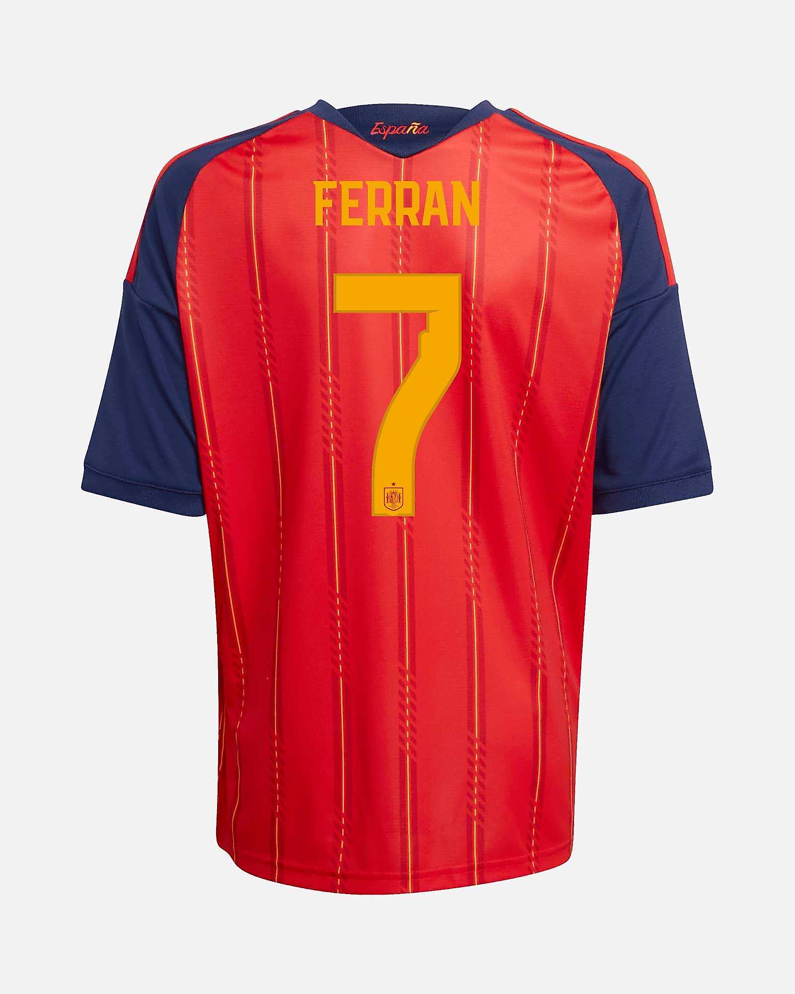 Camiseta 1ª España Mundial 2026 Ferran Camiseta 1ª España Mundial 2026 Ferran - Fútbol Factory