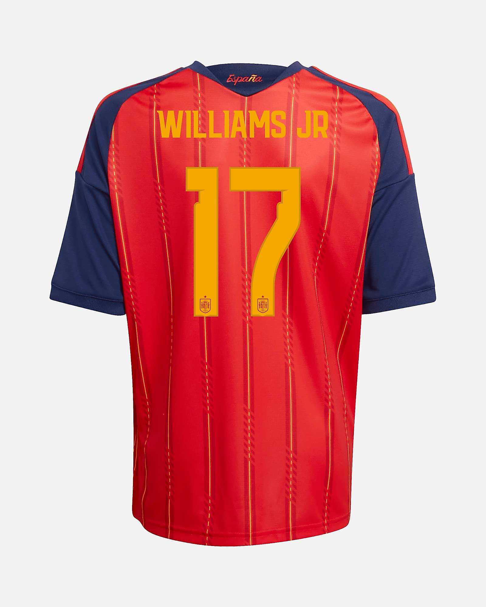 Camiseta 1ª España Mundial 2026 Williams JR Camiseta 1ª España Mundial 2026 Williams JR - Fútbol Factory