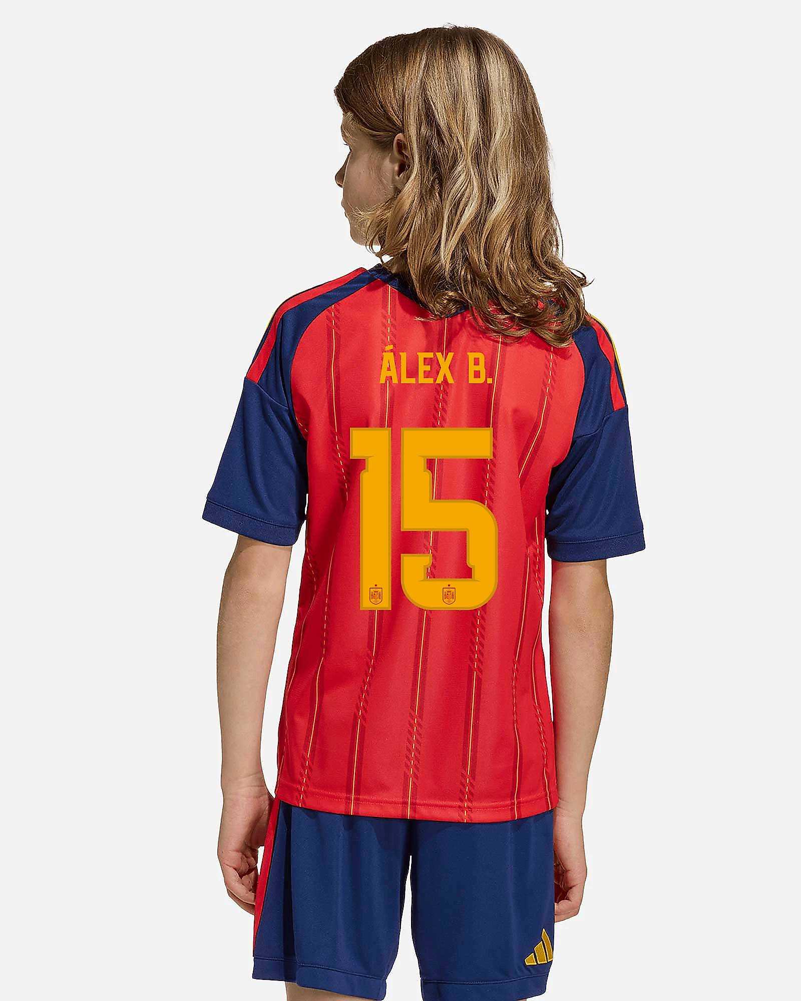 Conjunto 1ª España Mundial 2026 Álex B. Conjunto 1ª España Mundial 2026 Álex B. - Fútbol Factory
