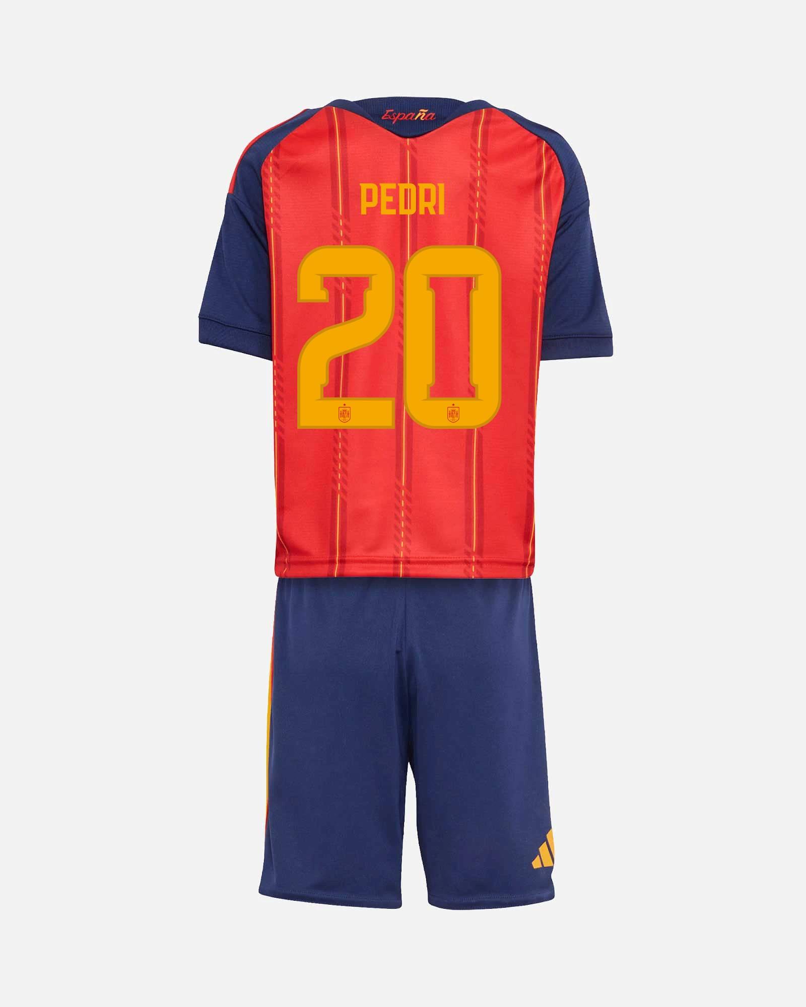 Mini conjunto 1ª España Mundial 2026 Pedri para Niño