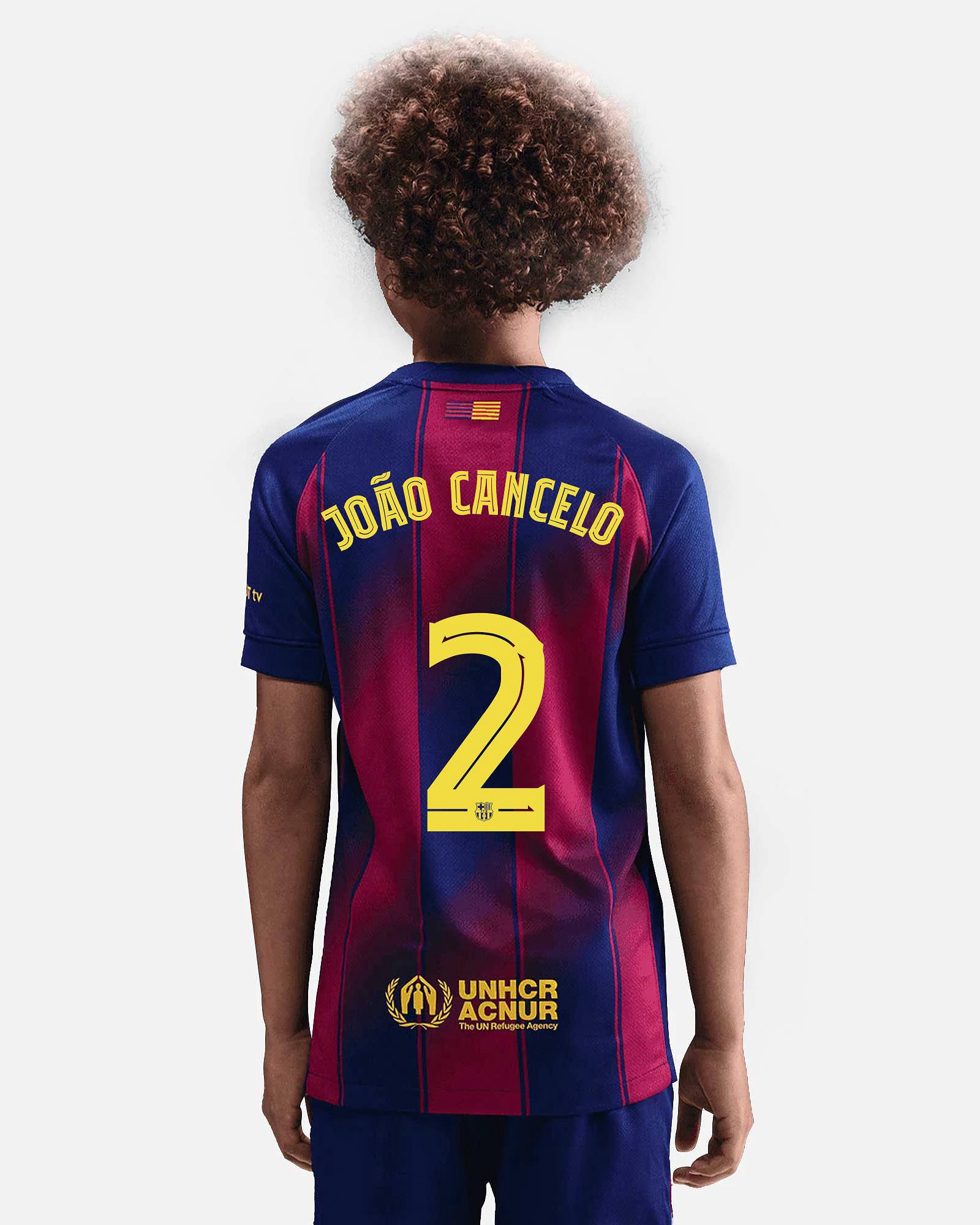 Camiseta 1ª FC Barcelona 2025/2026  João Cancelo - Fútbol Factory