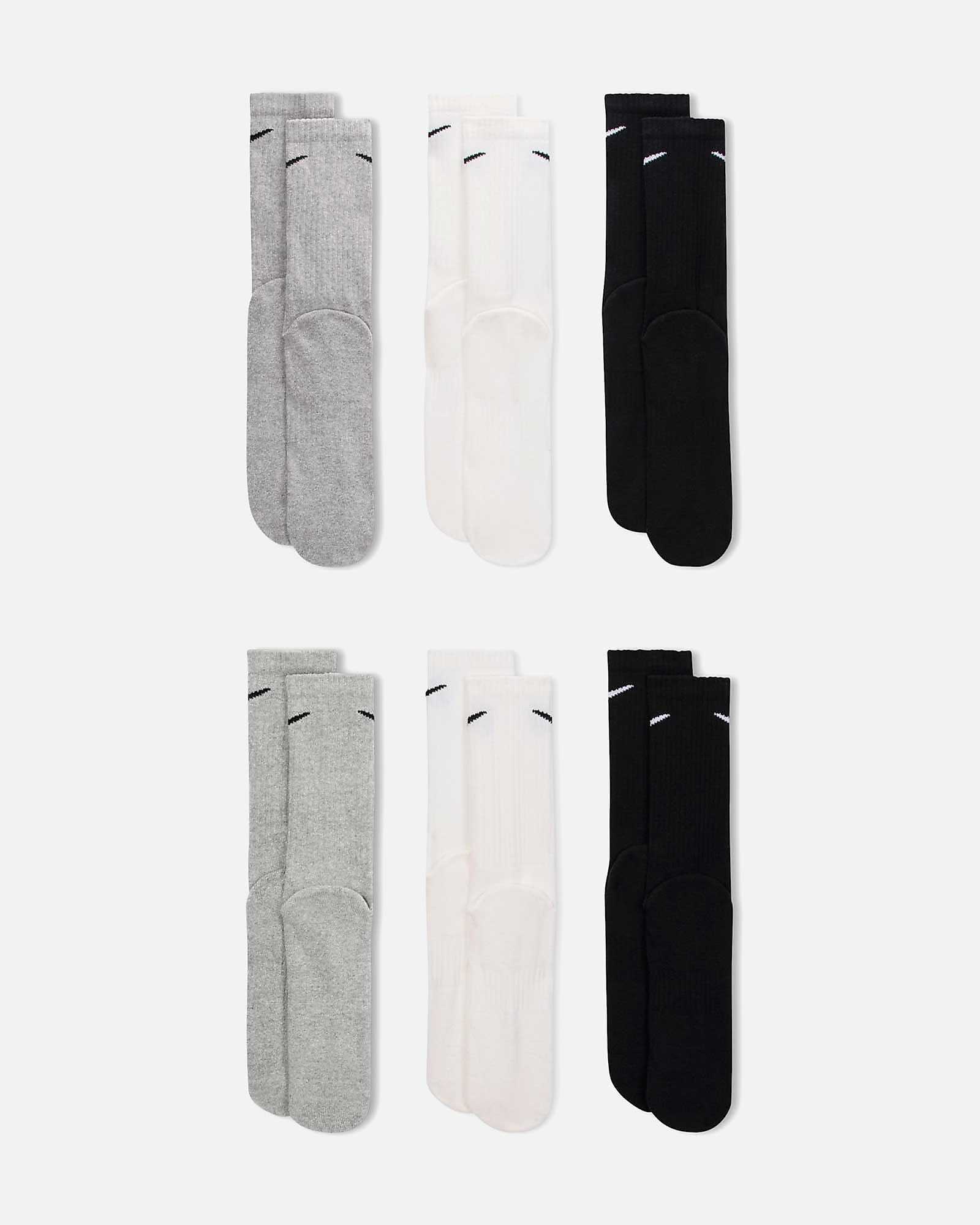 Calcetines Nike Everyday Cushioned Crew 6 pares Calcetines Nike Everyday Cushioned Crew 6 pares - Fútbol Factory