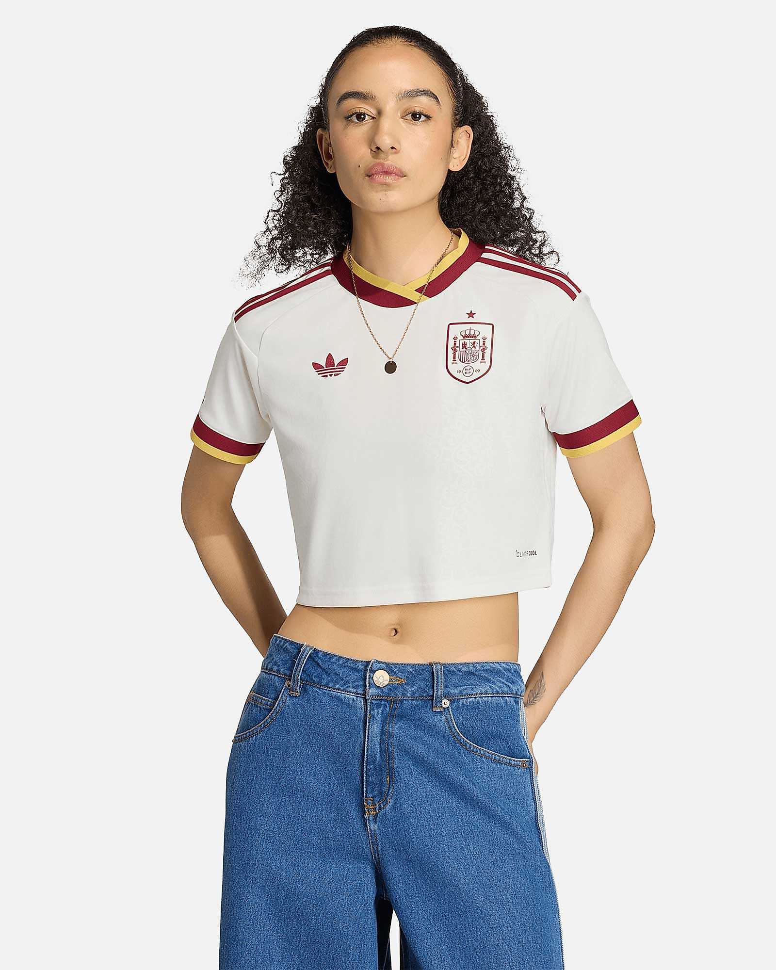 Camiseta 2ª España Mundial 2026 Cropped Camiseta 2ª España Mundial 2026 Cropped - Fútbol Factory