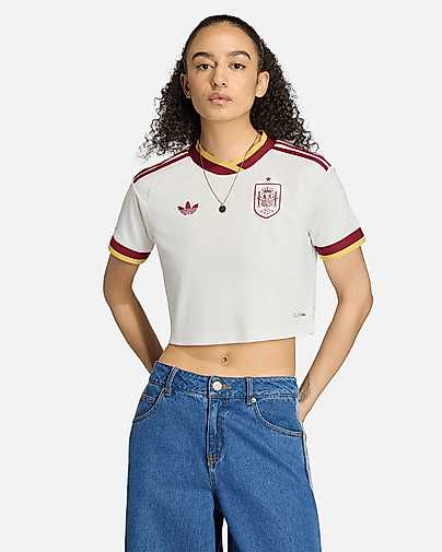 Camiseta 2ª España Mundial 2026 Cropped